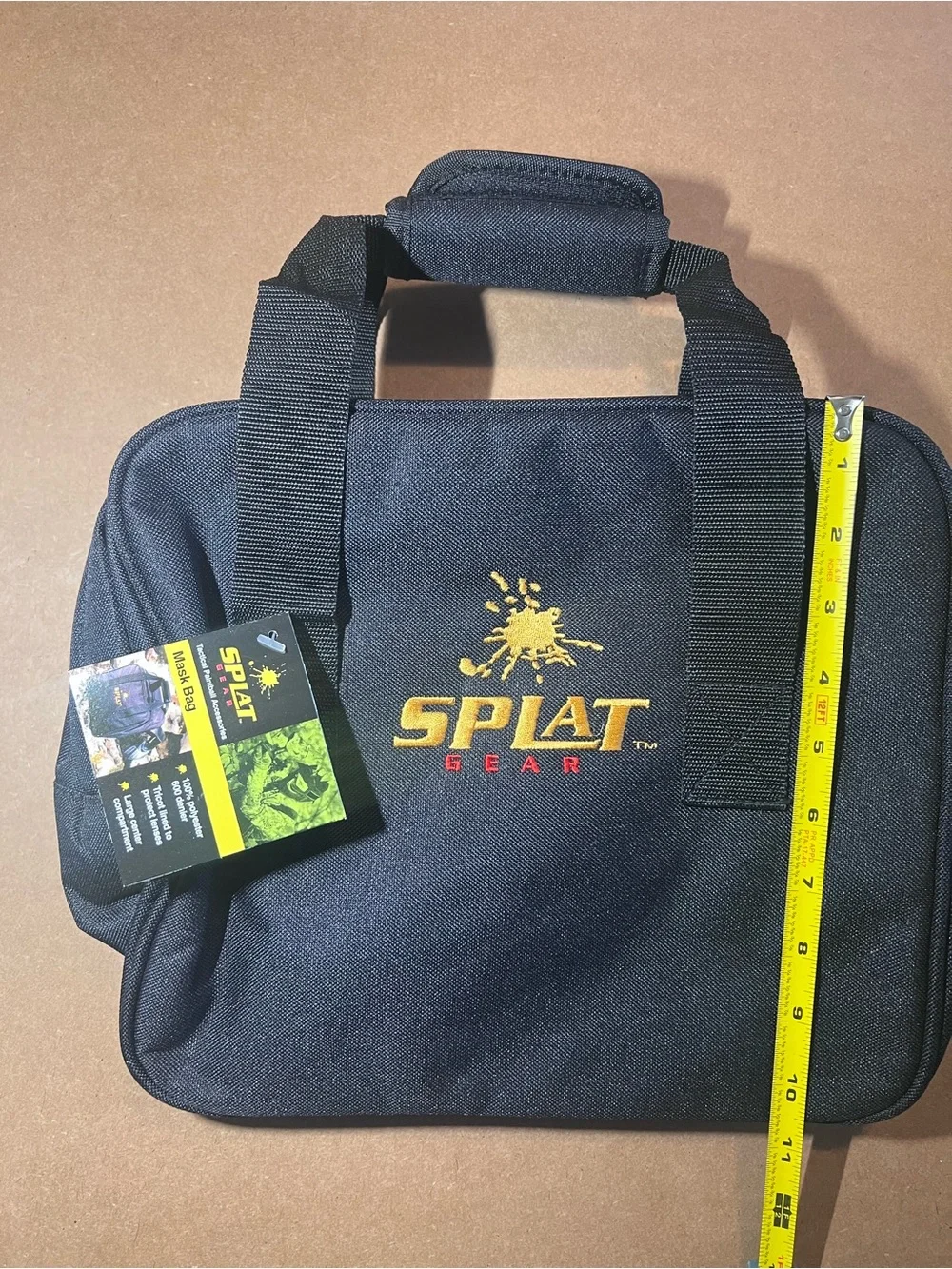 NEW! Splat Gear Black Duffel Bag – Compact Carry Bag for Paintball Mask